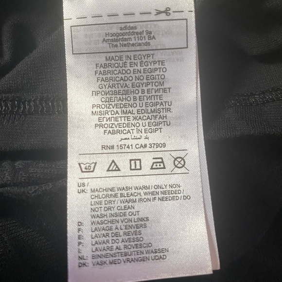 Adidas Originals Terrot Flex Cotton Slim Fit Logo Tank XS NWT Black - Picture 6 of 7